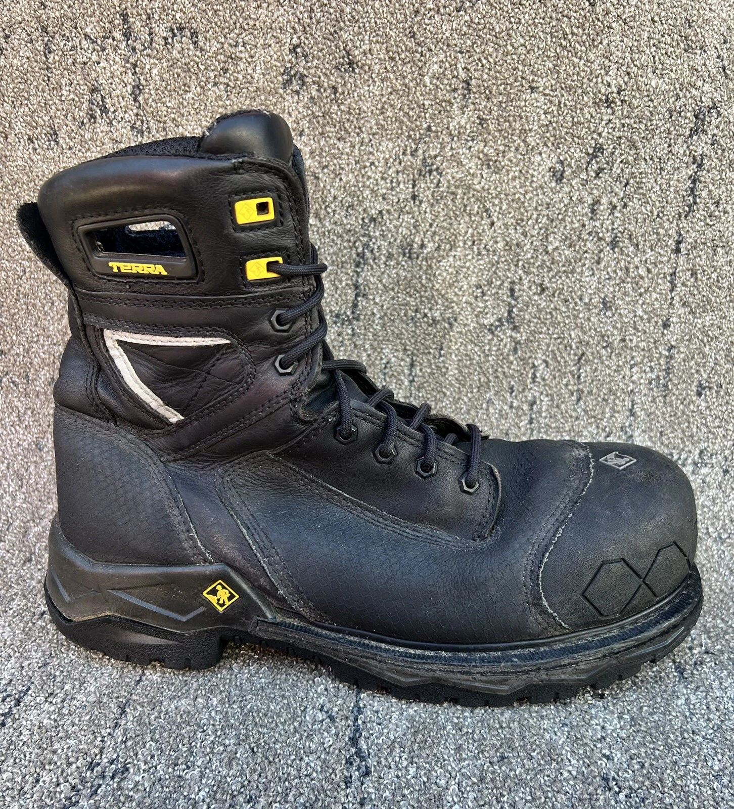 Terra 8" Work Boots Sabre Composite Toe & Plate Waterproof 12 US Men