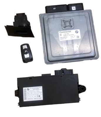 2009 BMW 328ix E90 N51 3.0L MSV80.1 DME CAS KEY SET P/N 7594485 9147227-01