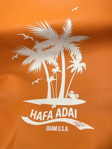 Borsa Hafa Adai Guam resistente alle intemperie arancione alta 5L 19" - Foto 2 di 7