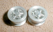 5 Spoke Cragar Wheels with knock offs MARX SEARS Slot Car 1960 Vintage Original