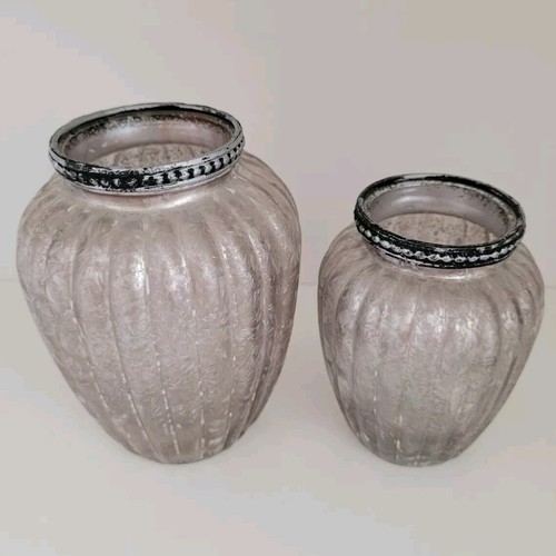 Vase Glas Blumenvase Dekovase Glasvase Blumendeko Frühling Tischdeko - Bild 1 von 3