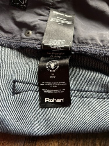 Rohan “Newtown” Jeans Hidden Zip Pocket W34 L28 Regular / Straight BNWOT RRP £89 - Picture 18 of 18