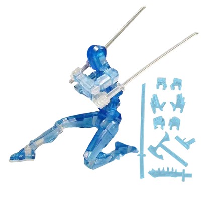 Multi-Joint Moveable T13 Action Figure 3D Robot, Titan13 Action Toy, Luminous