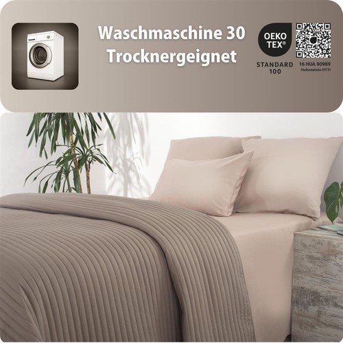 Sei Design ® Luxus Tagesdecke Royal Ambience - Wendedecke gesteppt 240x220cm - Bild 4 von 4