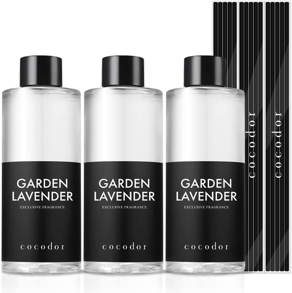 COCODOR Lavender Reed Diffuser Oil Refill 6.7Oz 3 Pack Aroma Therapy-image