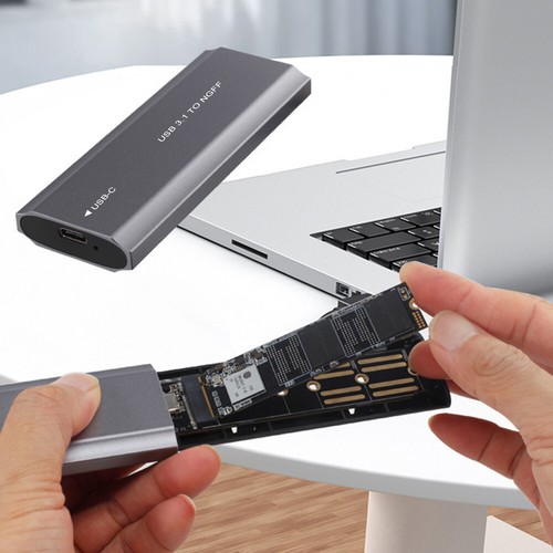 M.2 To USB Type C 3.1 SSD Case Tool-Free NVME/NGFF Dual Protocol SSD Adapter - Afbeelding 6 van 21