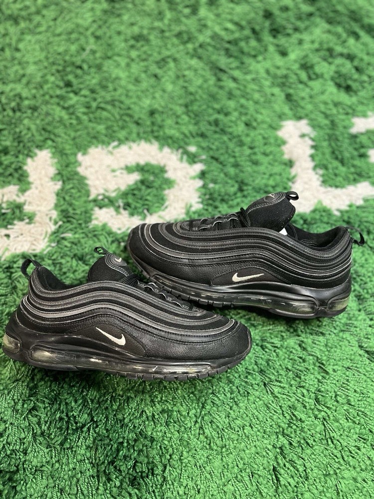 Size 9 Nike Air Max 97 Black Terry Cloth Sneakers