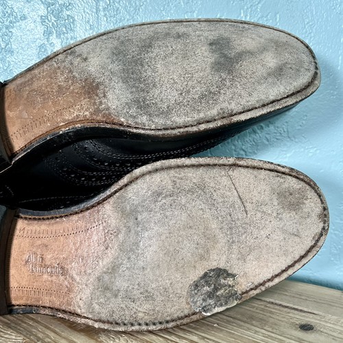 Scarpe eleganti Allen Edmonds 'McAllister' Oxford a coda di rondine da uomo in pelle nera 8,5 D - Foto 9 di 12