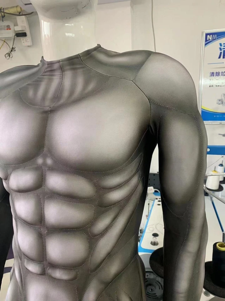 Disfraz de Disfraz de Batman Superman Mono Musculoso El General Músculo Hombres Traje Foto 4 de 4