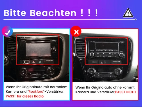 Für Mitsubishi Outlander 2012-2018 64G Android 13 Autoradio CarPlay GPS Navi - Bild 3 von 12