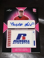 PEYTON SMITH 2020 Leaf Perfect Game JERSEY PATCH AUTOGRAPH #1/1 DBU, TEXAS A&M