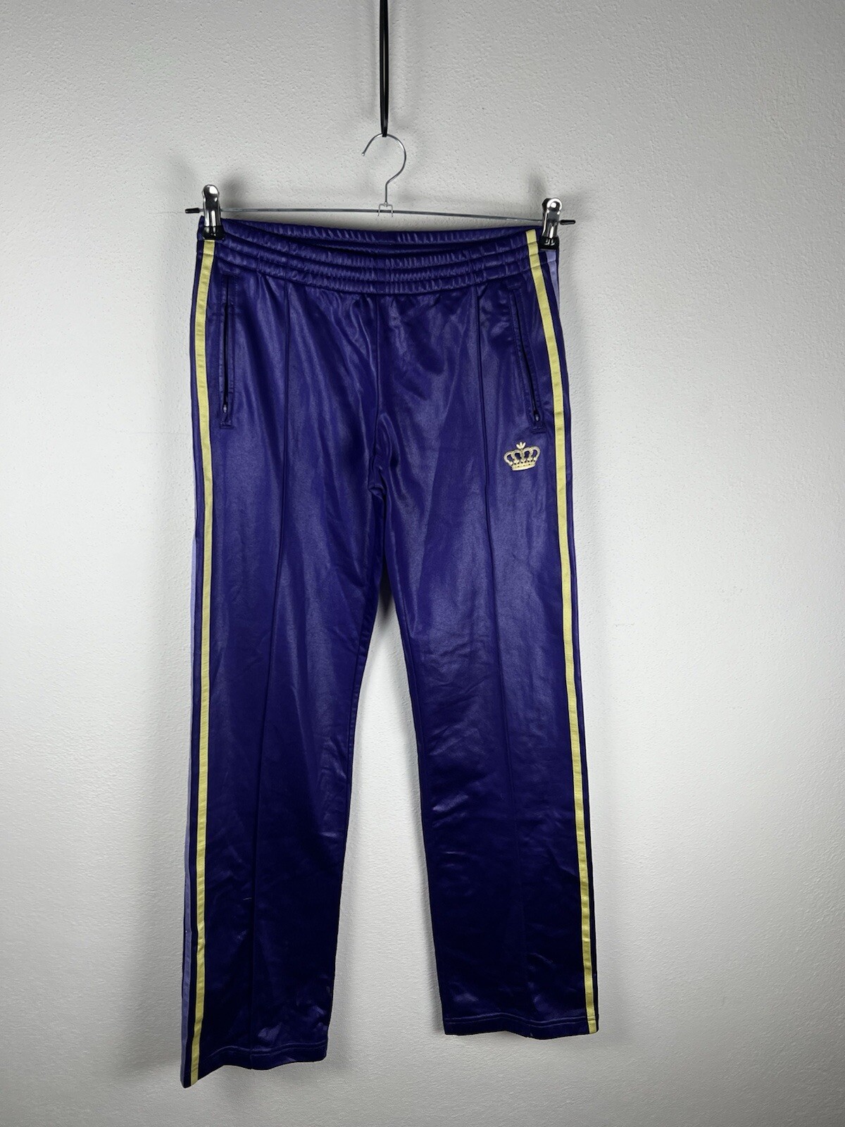 Adidas Missy Elliott Pantalones Chándal Violeta Amarillo Talla L Mujer