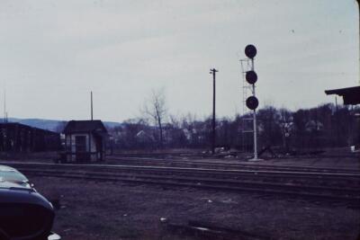 Vintage 35mm Slide - 1966 TRAIN YARD BALGS FALLS, VT #6657