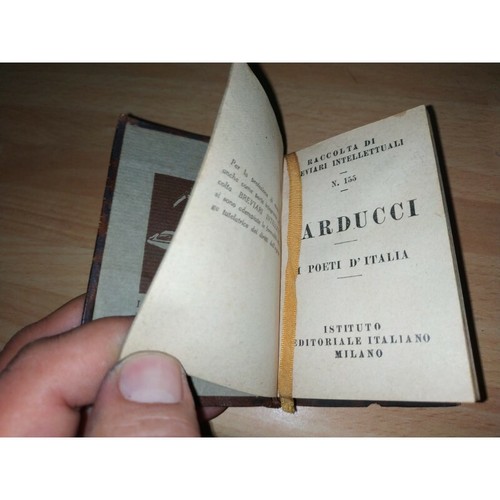 Giosuè CARDUCCI, I POETI D'ITALIA. Raccolta di breviari intellettuali n°155.1916 - Picture 3 of 7