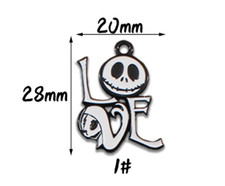 new 40Pcs Halloween Charm bracelet necklace Pendants DIY Jewelry Making