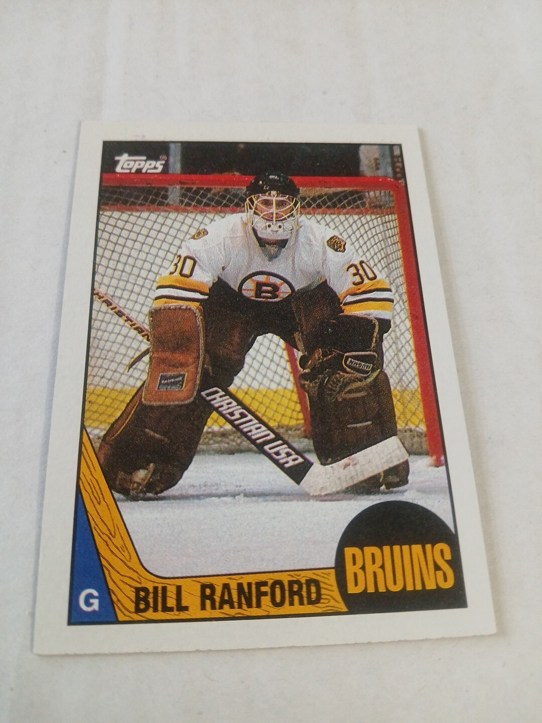 1987-88 Topps Hockey BILL RANFORD ROOKIE #13 BRUINS OILERS