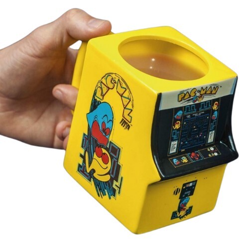 Pac Man Mug Paladone Gamer Video Game Arcade Christmas Gift Stocking Stuffer Fun-image