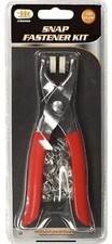Snap Fastener Pliers with 108 Snaps Makes 27 Kit 90202 3/6 Snaps 3/8 Diameter