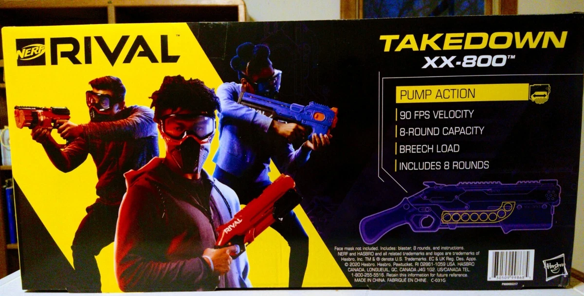 Nerf Rival Takedown XX-800, 90 FPS, 8 Nerf Rival Rounds NEW IN BOX