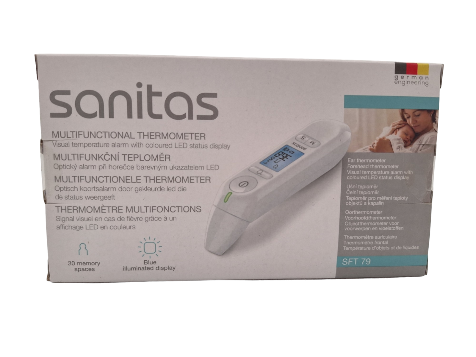 Sanitas MultifunktionsThermometer SFT 79 Thermometer Ohr und