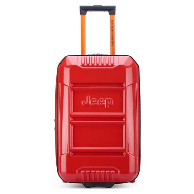 Jeep JH003B Hardside Expandable Luggage with Two Wheels, Tomato