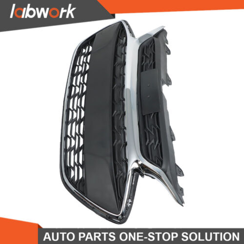 Labwork Front Bumper Upper Grille For 2019-2022 Chevrolet Spark Black Chrome - Picture 3 of 18