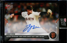 2021 Topps Now Logan Webb Auto Autograph #938A #d 61/99
