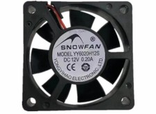 1PCS YY6020H12S 6020 DC12V 0.2A 6 2-wire silent cooling fan