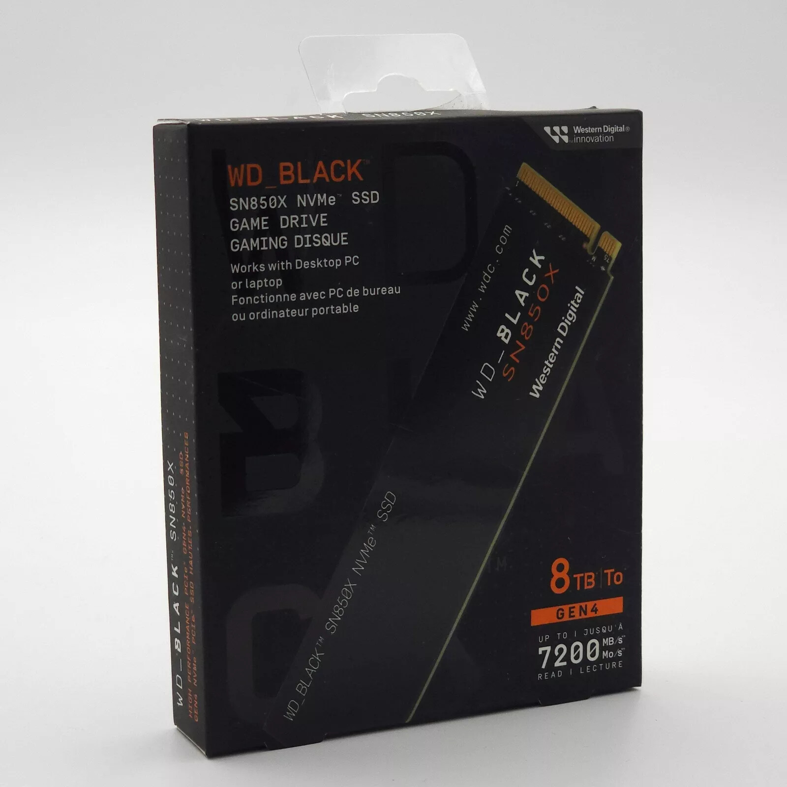 WD BLACK SN850X 8TB SSD NVMe M.2 WDS800T2XHE Internal PC WD BLACK SN850X 8TB SSD NVMe M.2 WDS800T2XHE Internal PC
