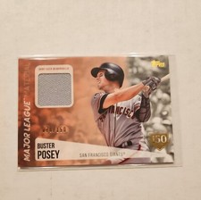 2019 Topps Major League Material Relics 150th Anniversary 78/150 Buster Posey