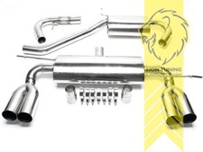 TA Technix Edelstahl Gruppe A Sportauspuffanlage für Audi A3 8P Duplex 2x76mm