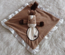 Douglas Baby Star Brown Pony Snuggler Lovey Plush Tail Animal Blanket Furry