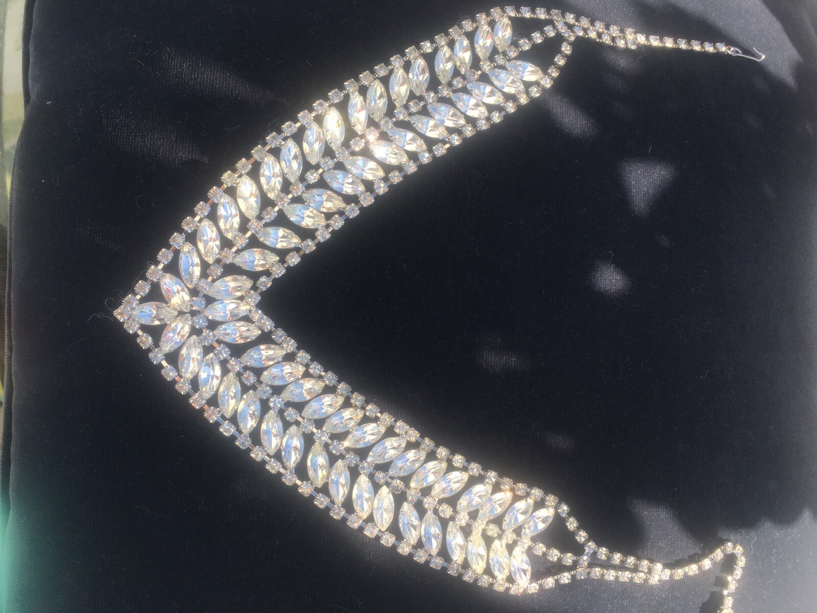 Stunning Eisenberg Statement Piece Rhinestone Nec… - image 3