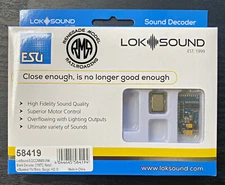 ESU 58419 LokSound V5 DCC/MM/SX/M4 21 MTC Pin Sound Decoder Sugar Cube