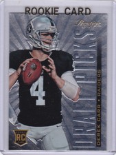 DEREK CARR Oakland Raiders 2014 DRAFT PICKS ROOKIE CARD Prestige Football RC