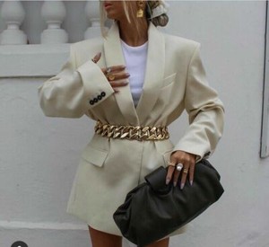 oversized blazer white