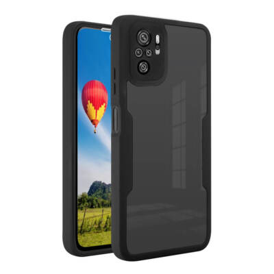 Hülle für Xiaomi Redmi Note 10, 360 Full Handy Abdeckung Displayschutzfolie schwarz