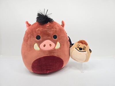 Squishmallows 10'' Pumbaa and 4  Timon Disney The Lion King NWT