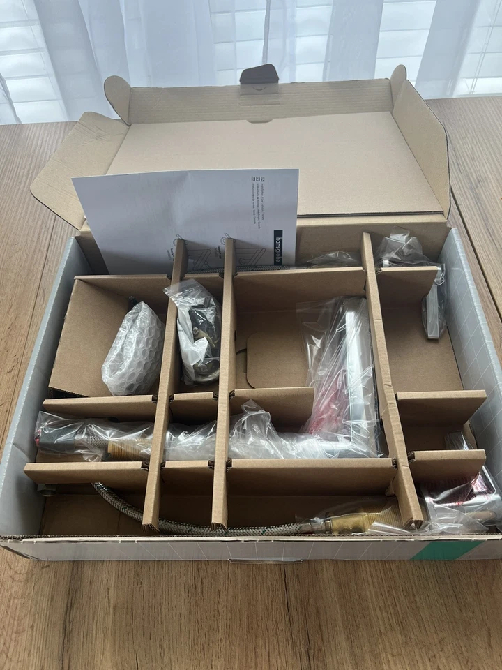 Hansgrohe 76034001 Finoris 1.2 GPM Widespread Bathroom Faucet Less Pop-Up Drain - Изображение 3 из 3