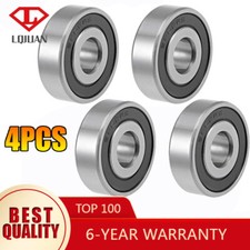 4PCS 6202-16-2RS Bearing 16x35x11mm Double Rubber Seals Deep Groove BallBearing