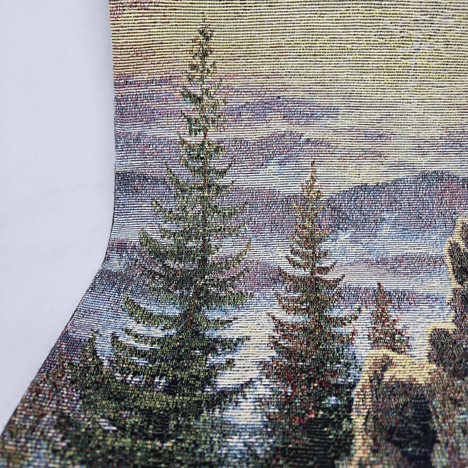 Thomas Kinkade Sunrise Tapestry Wall Panel Hanging  Size-37x12.5 in EUC  - Image 3 of 4