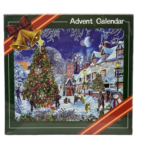 Jigsaw Puzzle Advent Calendar Christmas Snowy Night Scene 1008 Piece Winter Snow