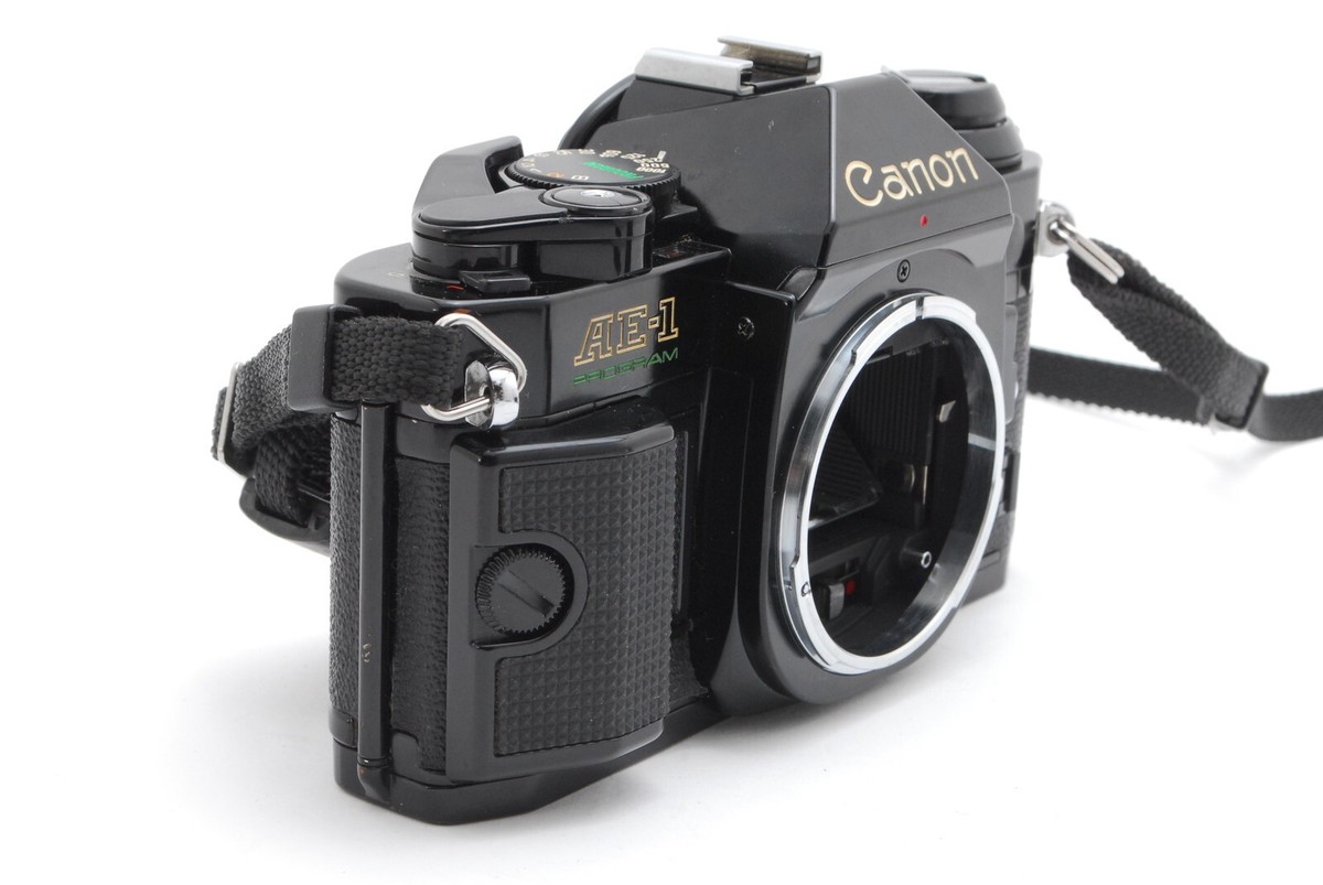 NEAR MINT] Canon AE-1 Program Black Film Camera New FD NFD