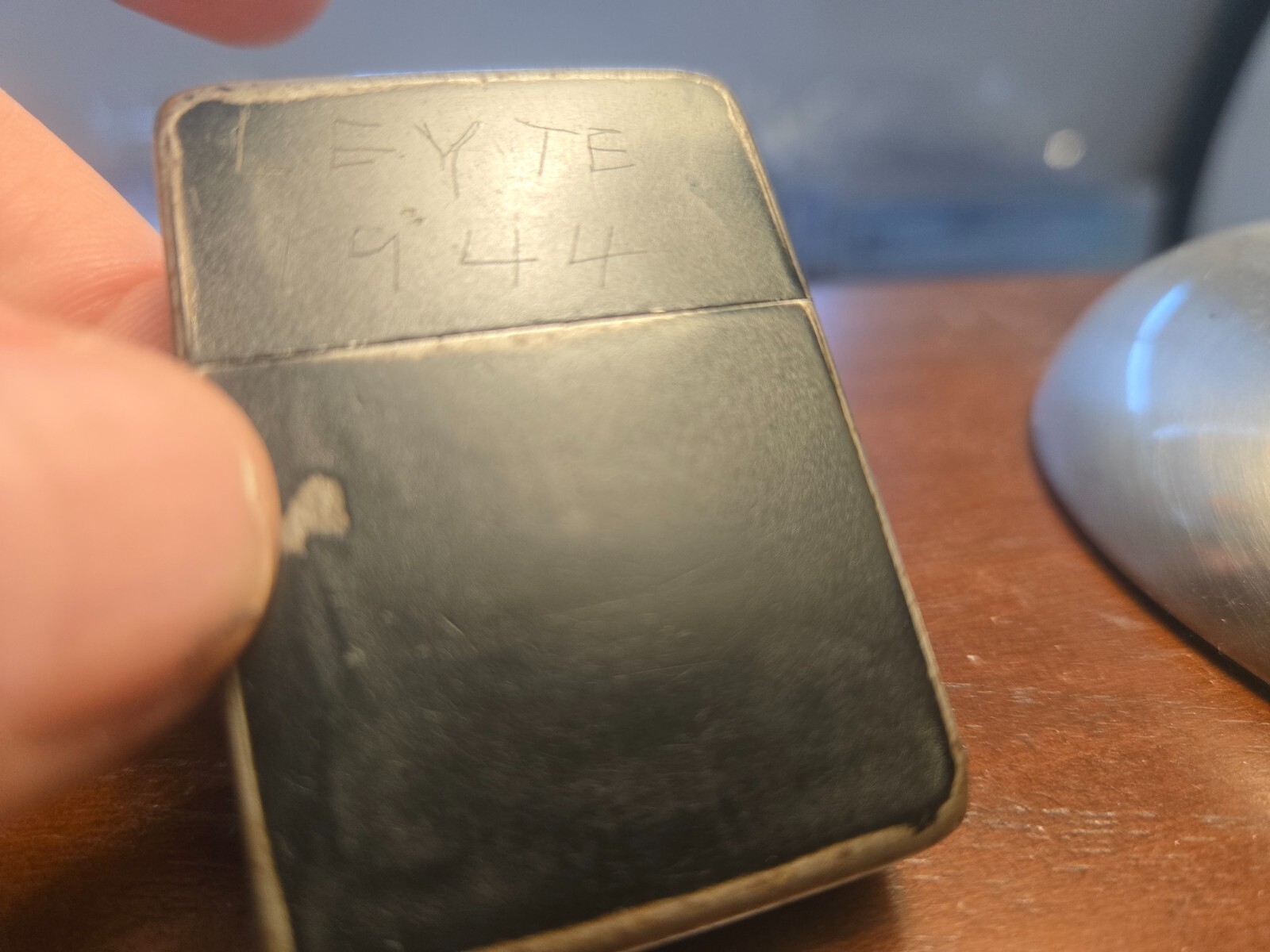 Vintage WWII Park Sherman Lighter Black LEYTE 1944  Military Trench