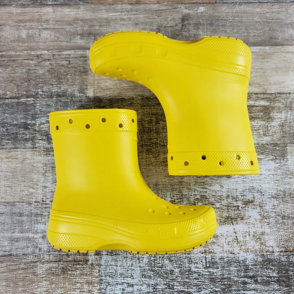 Crocs Clásicas Botas de Lluvia Para Mujer Talla 6 Girasol Goma Impermeable Botines Foto 2 de 4