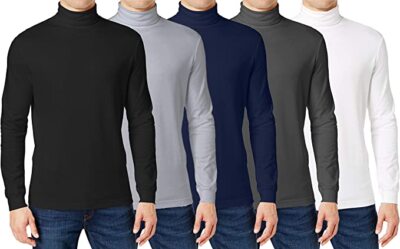Men's Long Sleeve Regular Fit Turtle Neck T-Shirt ( Sizes, S-2XL ) NWT Free Ship