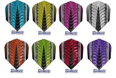 Dart 3, 6 oder 9 Stück Harrows Supergrip X Flights - Farbe und Menge wählbar -
