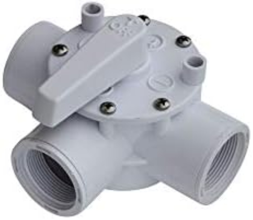 Valvola Deviatrice 3 Vie 1,5 pollici | Alta Resistenza PVC-U