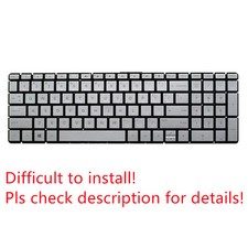 Original US Silver Non-Backlit Keyboard for HP Pavilion 15-cc051wm