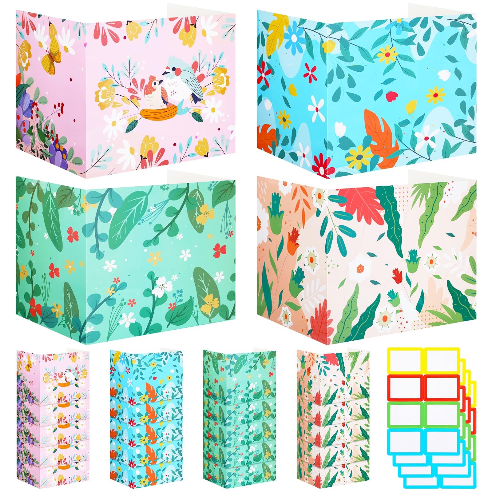 24 PCS Fresh Privacy Folders Student Desk Dividers Cardboard Testing Shield